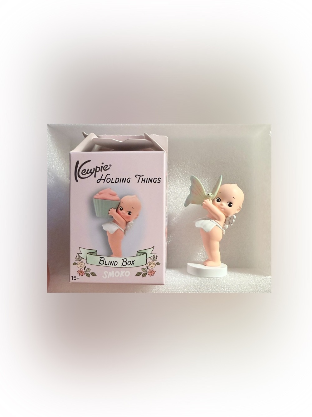 Kewpie Holding Things Blind Box Figurine - Pink, Cream